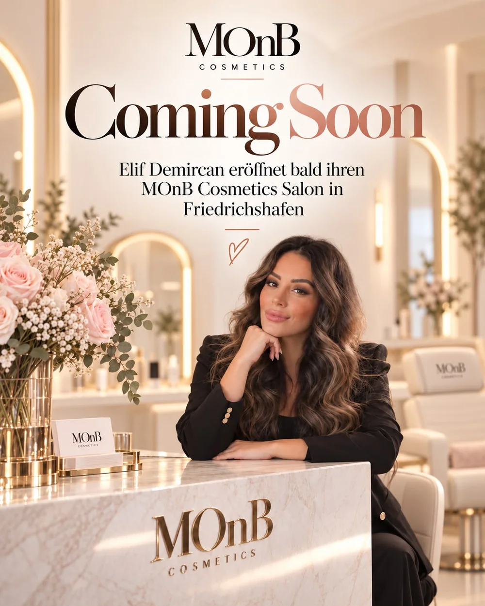 Coming Soon: Elif Demircan eröffnet bald ihren MOnB Cosmetics Salon in Friedrichshafen